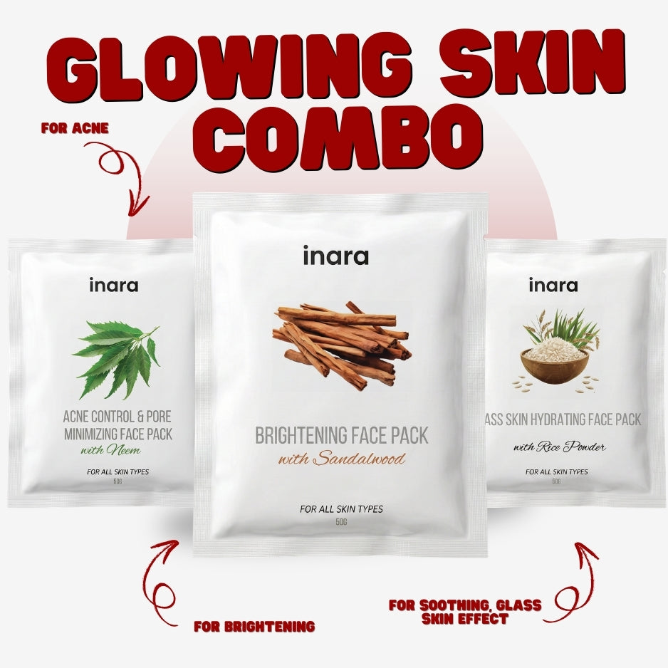 Glowing Skin Facepack Combo