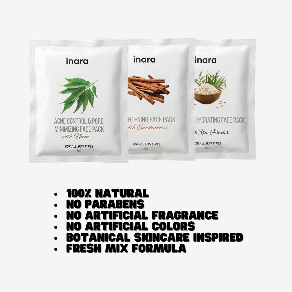 Glowing Skin Facepack Combo